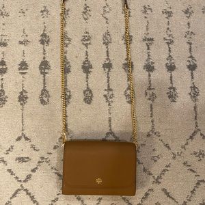 Tory Burch Emerson chain wallet crossbody (Brown/ Cognac) (NWT)